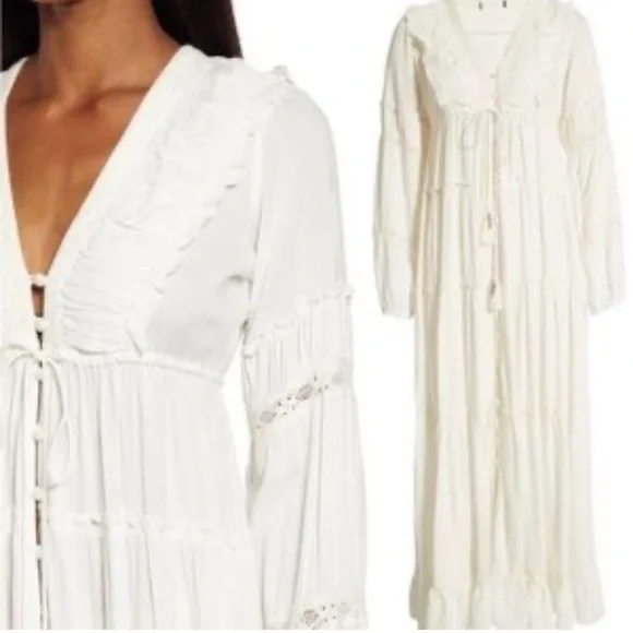 Area Stars NWT white medium maxi Ali dress, cottagecore, bridal, boho - Picture 2 of 16